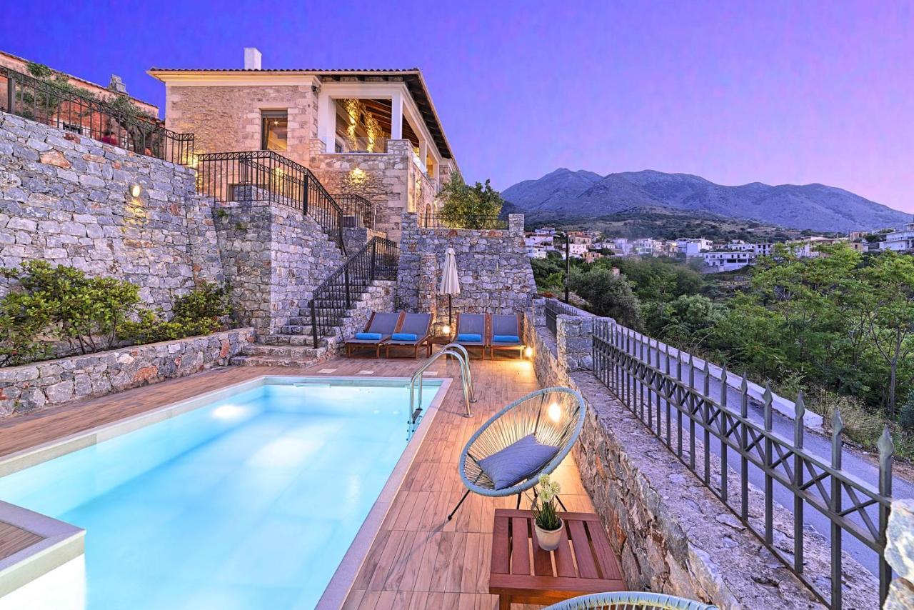 Acrothea Villa Heated Pool Chania  Exteriör bild